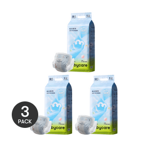 BC BABYCARE air pro Baby Diapers Ultra-thin Breathable Waist Sticker Diapers Size S 4-8KG-58pcs * 3 [3-Pack Value Pack]