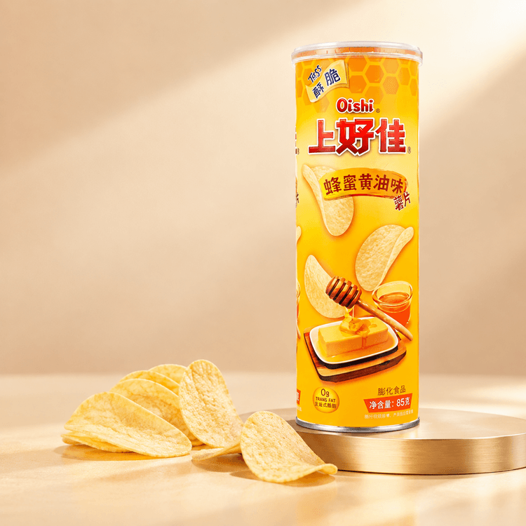OISHI ハニーバターポテトチップス 3oz サクサク甘くて美味しい