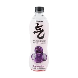 Black Grape Bubbly Sparkling Water - 0 Calorie 0 Sugar  Water Drink, 16.23fl oz