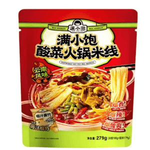 【中国直邮】 满小饱 酸菜火锅米线袋装速食279g*1袋
