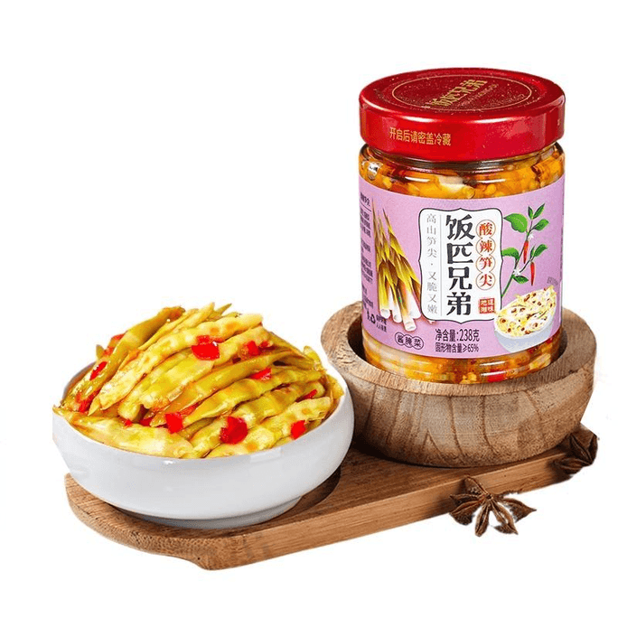 【中國直郵】 飯匹兄弟 酸辣小筍238g*1瓶
