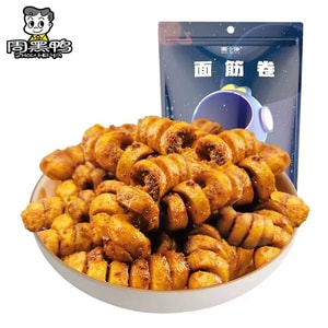 周黑鸭 周小伴【孜香烧烤味 面筋卷】 -160g *1袋川香孜然辣条烤串小吃【 麻辣豆干零食】 碳烤手撕大面筋卤味熟食【香辣劲道 够爽够过瘾的面筋卷】