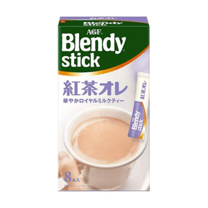 【日本直邮】 日本 AGF blendy stick棒状速溶阿萨姆红茶奶茶【8枚】