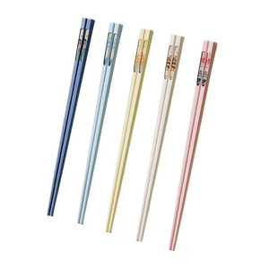 Chopsticks National Wind Antibacterial Alloy Chopsticks Mildew Resistant 5 Pairs *1 Bag