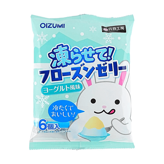 Shimonita Frozen Jelly, Yogurt Flavor 0.56oz*6 packs【Frozen Ready to Eat】