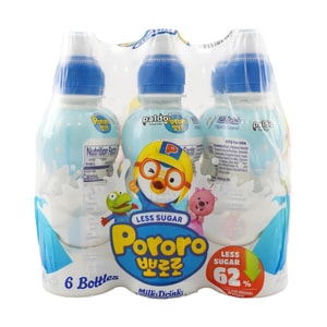 설탕이 적은 뽀로로 음료, 밀크 맛, 7.94 fl oz*6팩