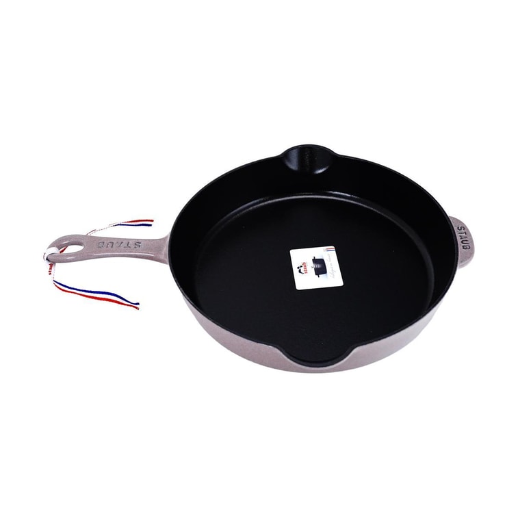 法国STAUB珐宝 铸铁煎锅平底锅 炒菜煎牛排锅 丁香紫色 11" 6