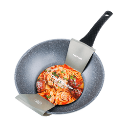 韩国NEOFLAM  Chef Master 铸铝锅 平底煎炒锅炒菜锅 燃煤气灶电热炉通用锅具 28cm