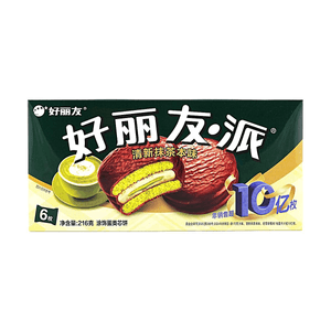 Chocolate Pie Fresh Matcha Flavor 6pcs 7.62 oz