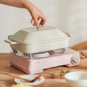 BRIO Steam Grill Pan with Lid Cream