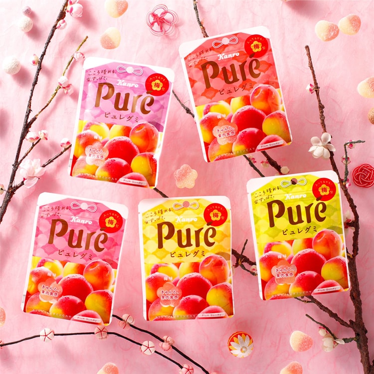 Pure Gummy Candy Plum 56g - Yami.com