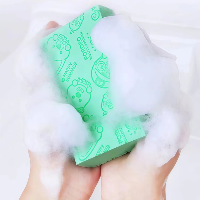  RHFJAKA 美国发货 4个装神奇去角质沐浴海绵 3D超柔软沐浴海绵,有效去除身体死皮和污垢,可重复使用,适合成人和孕妇,是去角质手套的理想替代品