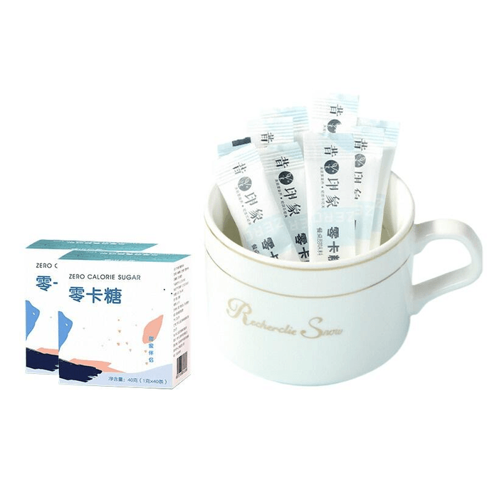 【中国からの直送】Past Impressions ゼロカロリーシュガーパックコーヒーコンパニオン 40g×2箱