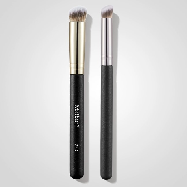 Malian Rounded Shape Makeup Brush 2pcs