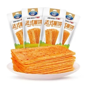 Xiange French Crispy Flatbread – Spicy Strips & Slices Hunan Snacks Nostalgic Treats27g/5