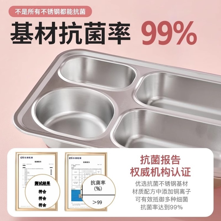 Sanrio stainless steel insulated lunch box compartment lunch tray