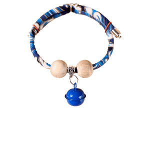 【중국 직송】 넷이즈 얀쉬안 넷이즈 고양이 목걸이 개 식물 목걸이 캠퍼우드 고양이 벨 장수 잠금 블루 벨 (15-40cm)