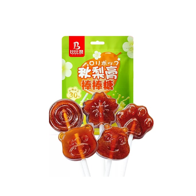 Autumn pear paste lollipop Wedding candies Hard candy Snack for office cravings Snack food Healthy snack 120g