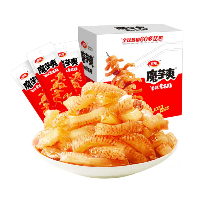 Weilong Spicy Strips Konjac Spicy Spicy Mall Hairy Tripe 24G*1 Packets