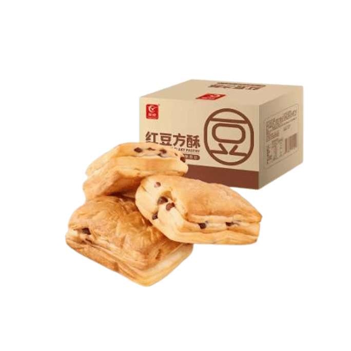 [중국발 다이렉트 메일] 유첸 팥빵 아침식사 케이크 디저트 사무실 스낵 캐주얼 야식 420g/box