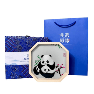 Intangible Cultural Heritage Shu Embroidery Handmade Embroidery Ornament Full Of Blessings 17 * 17 * 3.8cm