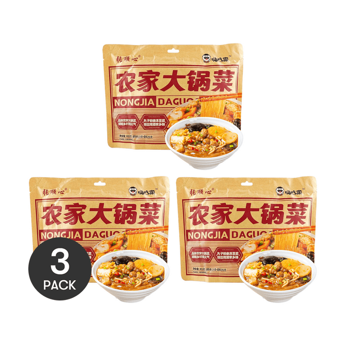 Farmhouse Big Pot Dish - Mixed Stew , 14.53 oz *3【3 Packs】