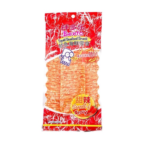 BENTO Squid Seafood Snack Spicy Larb Flavor 18 g. JUMBO Pack 12 for sale  online