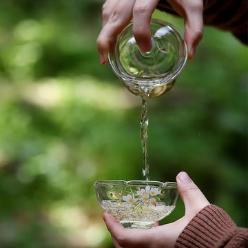 川島屋 春歸玻璃茶具 安清一人飲套裝 耐熱玻璃 功夫茶具杯套裝