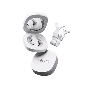 【中國直郵】 WOSADO悅瞳 自然模擬系列 軟磁磁吸假睫毛 免膠持久模擬 # 精靈黑(靈動兔耳款妝感大於布丁黑) 附贈睫毛定型凝露2g【 便捷一體盒】