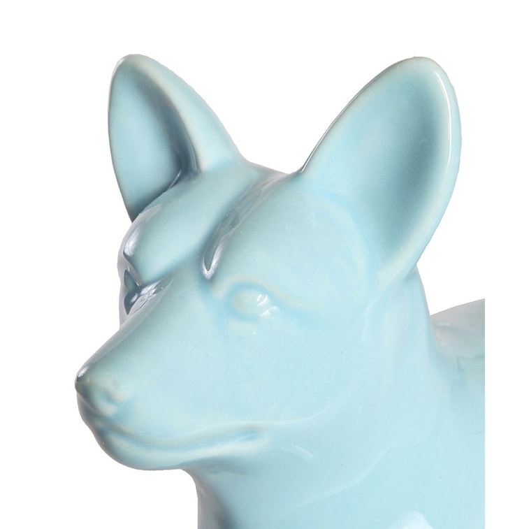 페토라마 스탠딩 코기 세라믹 강아지 홈 데코 - 밝은 파란색 5