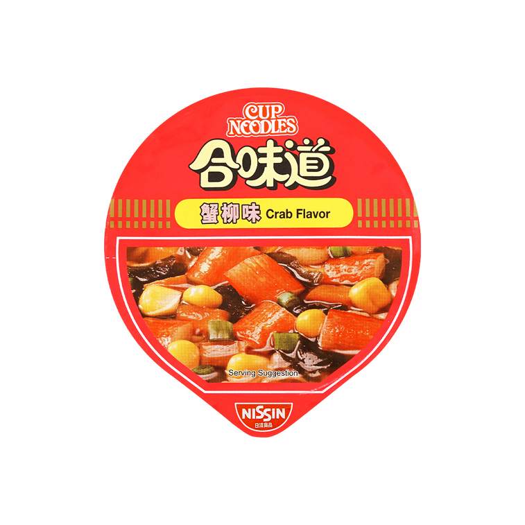カップ麺インスタントラーメンカニカマ味2.57oz 6
