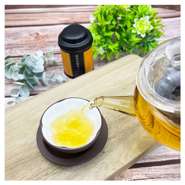 [台灣直郵]茶粒茶 原片茶葉 Mini黑罐 凍頂烏龍茶 30g 4