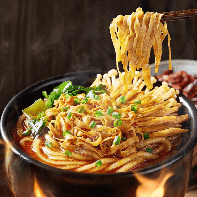 宛禾砂锅土豆粉粉面两掺土豆粉+刀削面招牌原味245g *3【3份超值装