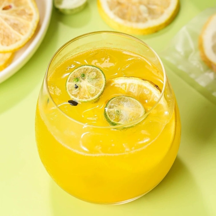 【中国直邮】 婉明 青桔柠檬百香果茶独立包装多种水果 味道香甜 回味无穷100g