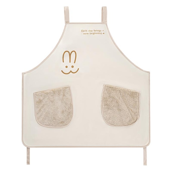 [중국에서 직접 우편] FaSoLa Life 양면 핸드티슈 앞치마, 크림라이트 방식/조각, 주방 방수 및 오일 방지, 밀크티 네일 살롱 작업복 오버올