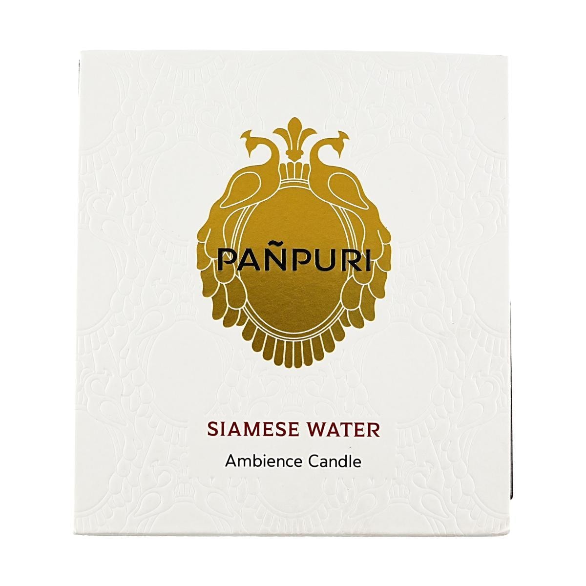 Panpuri Siamese Water Ambience Candle Luxury Home Fragrance, 8.8