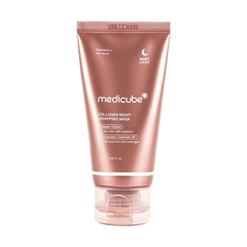 韩国MEDICUBE 胶原蛋白撕拉面膜 三重胶原水凝面膜 75ml 晚间弹性修复 紧致提拉 锁水水润 