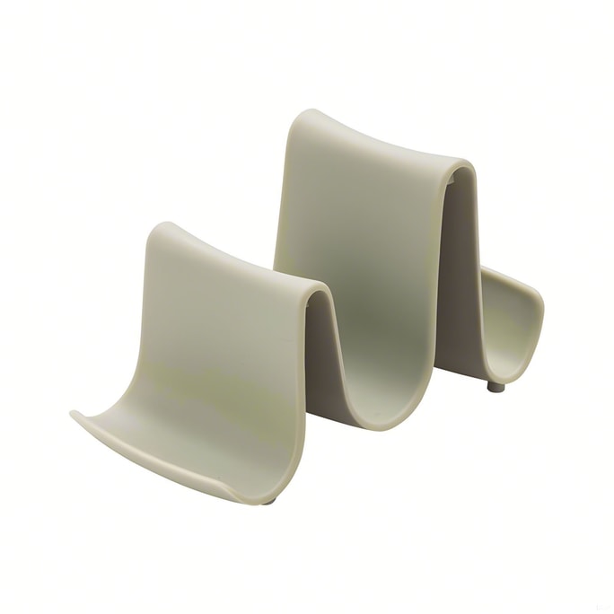 Simple Wave Pot Lid Rack Board Storage Shelf Elegant Green