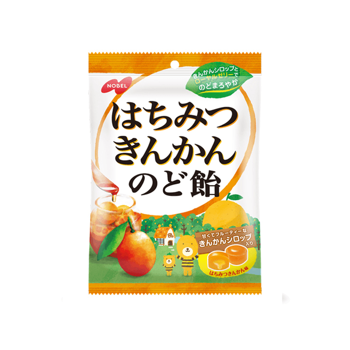 【日本直郵】NOBEL諾貝爾 蜂蜜橘子口味糖果 110g