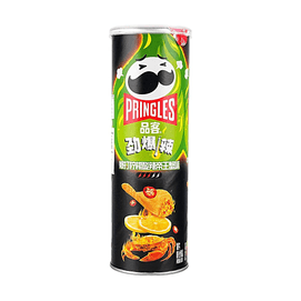 PRINGLES品客 爆打柠檬酸辣帝王蟹味薯片 110g 【劲爆辣】