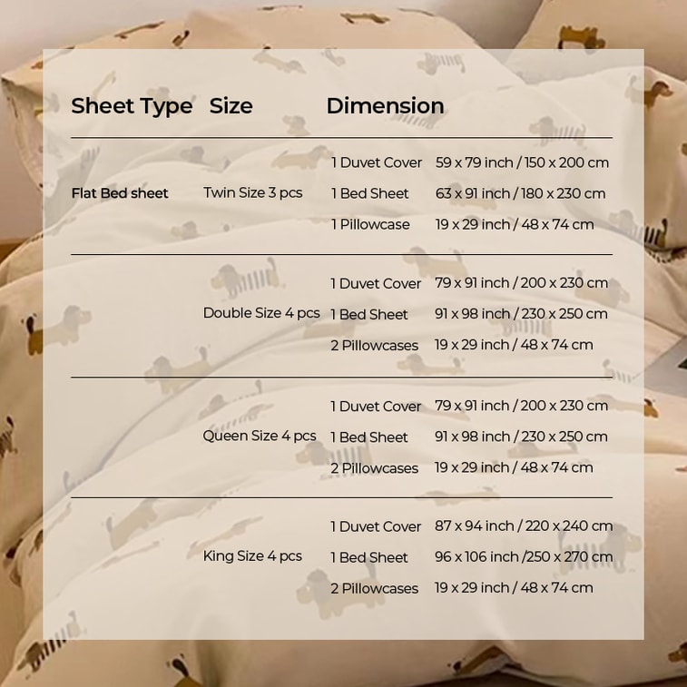 【中国からの直送】Lillabuy ダックスフント犬 3 点コットンベッドセット四季寝具シーツキルトカバー家庭用品 (シーツ * 1 + 掛け布団カバー * 1 + 枕カバー * 1) ツインサイズ 4
