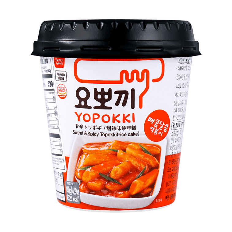 韩国YOPOKKI 炒年糕 杯装 混合4口味 495g【超值装】【大蒜照烧+甜辣+泡菜+炸酱】【微波加热 2分钟即食】 11