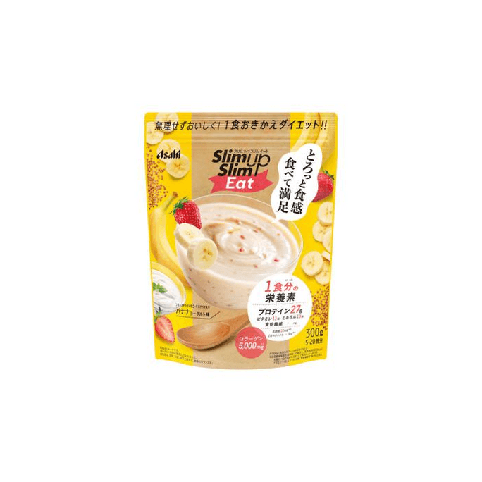 【日本直邮】 日本 朝日 Slim Up Slim Eat 香蕉酸奶蛋白棒 300克 蛋白棒 蛋白 营养 减脂 健身 代餐 饱腹 健康