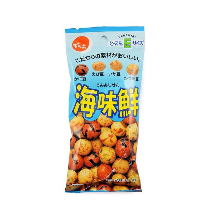 Japan Tianliu Hot-selling Snacks Seafood Fresh Fresh Assorted Seafood Flavor Crispy Crispy Peanuts 41g