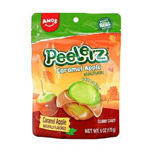 Peelerz Gummy Candy Caramel Apple Flavor 6 Oz