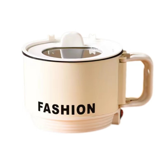 FOXTAIL US 표준 110v 다기능 소형 전기밥솥 전기 냄비 홈 미니 학생 기숙사 냄비 인스턴트 라면 - 흰색 다기능 냄비 1 * 예상 도착 시간 3-4 주