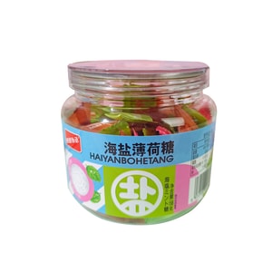 【中國直郵】 百草味 海鹽薄荷糖 158g 飯後清新口氣糖果 百香果菠蘿青檸混合味零食 薄荷含片