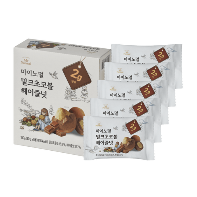 【Expédition directe de Corée】 MY NORMAL MyNormal Pépites de chocolat au lait noisettes 5,29 oz (150g)