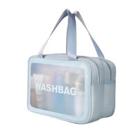 Travel Organizer Bag Wet And Dry Separation Wash Bag Cosmetic Bag Large Capacity Blue