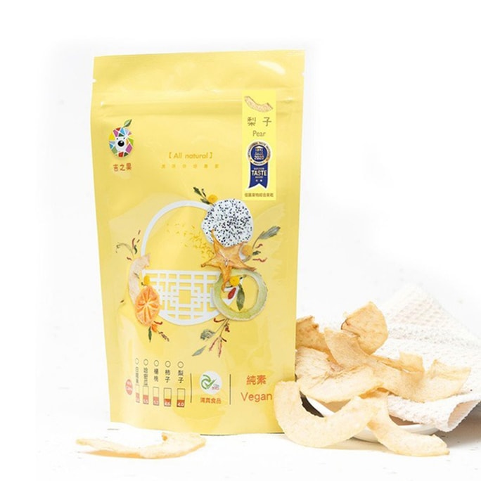 【台湾直邮】佳丽果物 吉之果 梨子鲜果干 50g(保质期:2025/09/04)